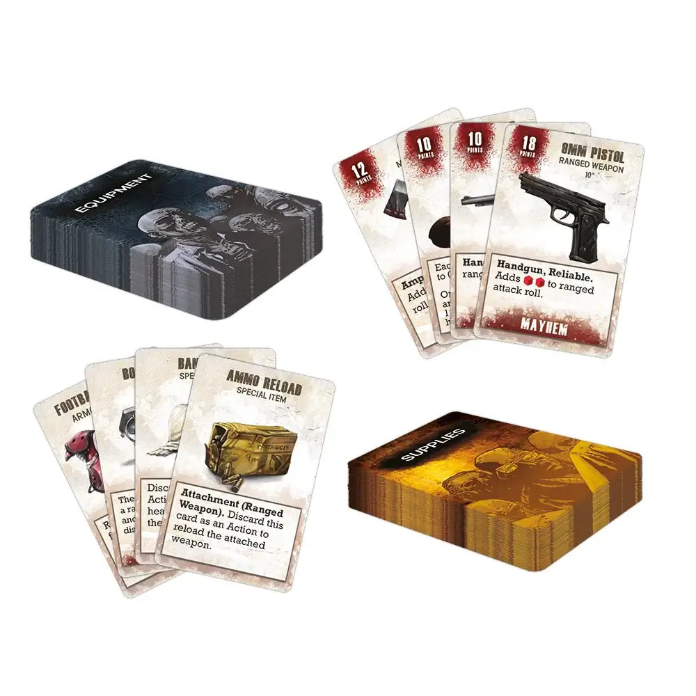 The Walking Dead: All Out War Equipment Deck (EN) Mantic Games Miniature Games