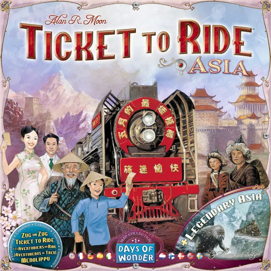 Ticket to Ride: Map Collection Volume 1 - Asia & Legendary Asia (EN/DE/FR) - Days of Wonder - Board Games