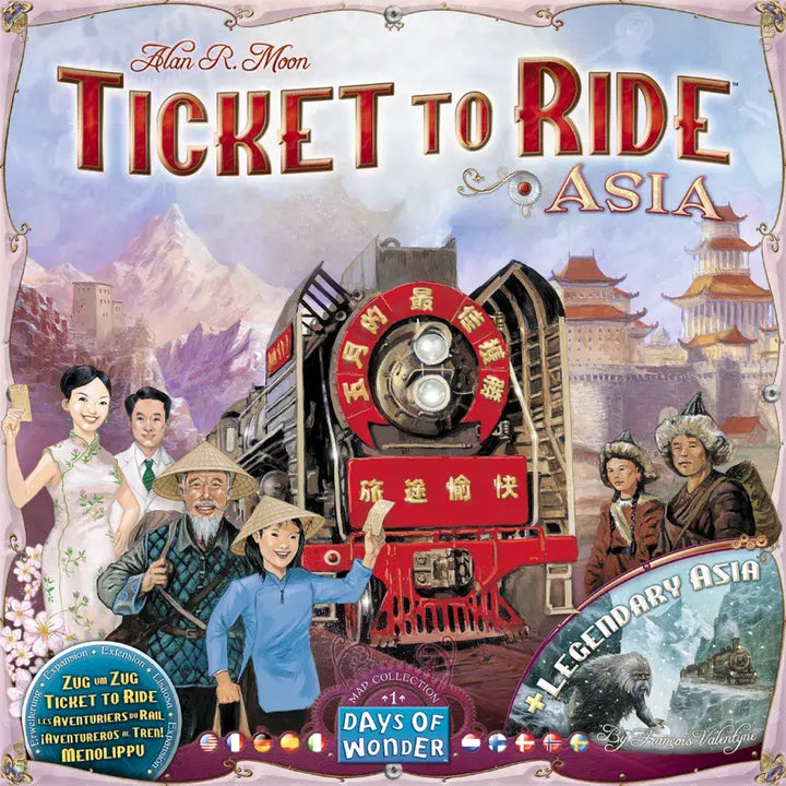 Ticket to Ride: Map Collection Volume 1 - Asia & Legendary Asia (EN/DE/FR) - Days of Wonder - Board Games
