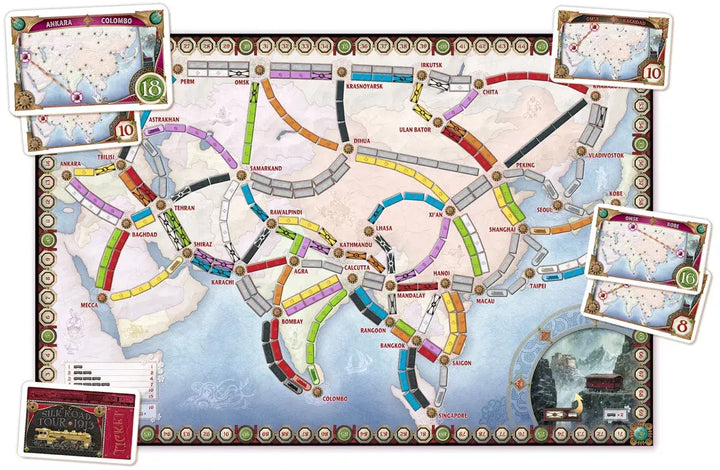 Ticket to Ride: Map Collection Volume 1 - Asia & Legendary Asia (EN/DE/FR) - Days of Wonder - Board Games