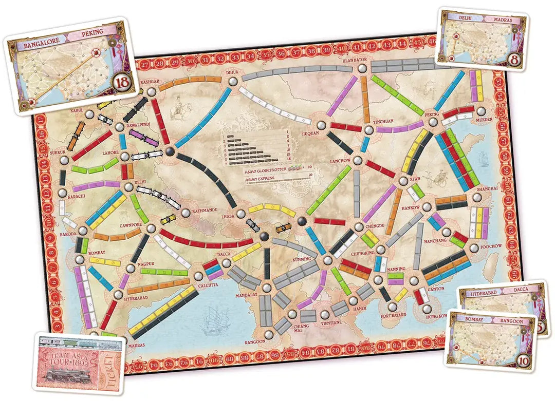 Ticket to Ride: Map Collection Volume 1 - Asia & Legendary Asia (EN/DE/FR) - Days of Wonder - Board Games
