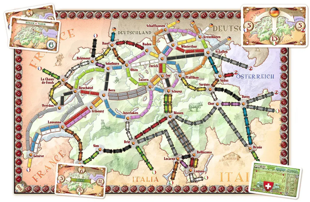 Ticket to Ride: Map Collection Volume 2 - India & Switzerland (EN/DE/FR) - Days of Wonder - Board Games