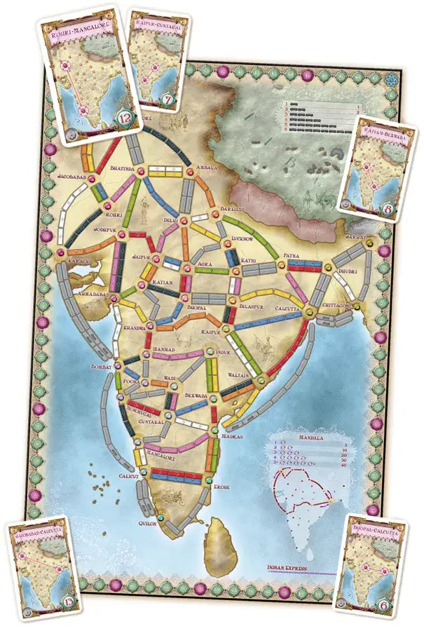 Ticket to Ride: Map Collection Volume 2 - India & Switzerland (EN/DE/FR) - Days of Wonder - Board Games