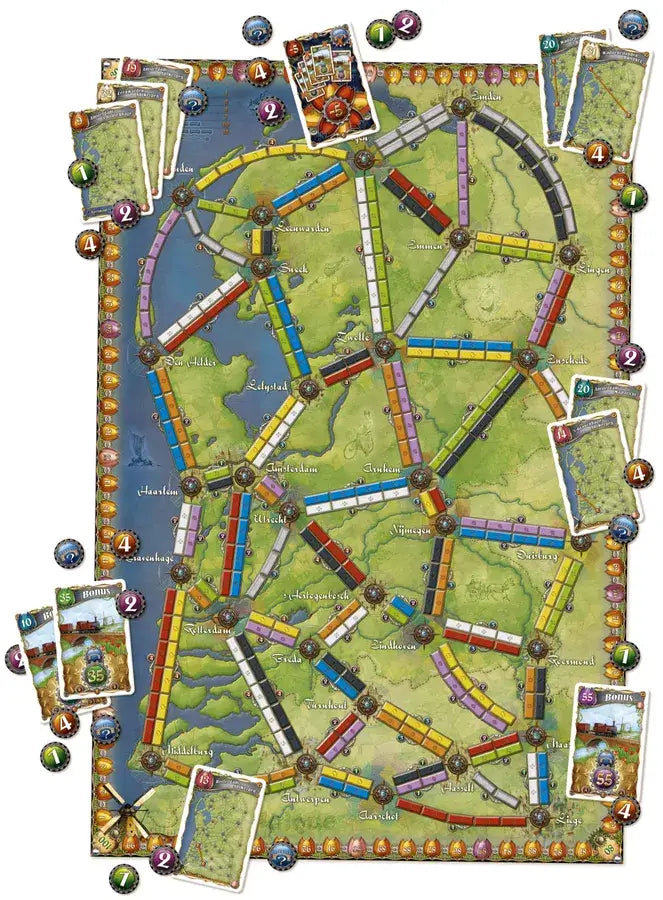 Ticket to Ride: Map Collection Volume 4 - Nederland (EN/DE/FR) - Days of Wonder - Board Games