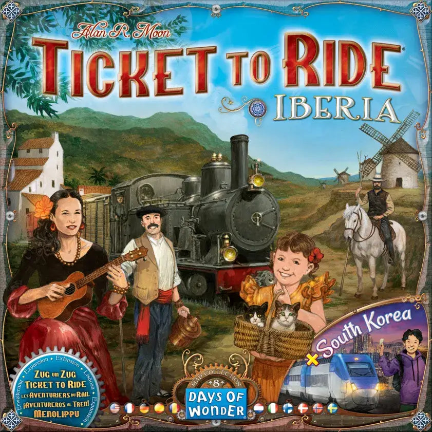 Ticket to Ride: Map Collection - Volume 8 - Iberia & South Korea (EN/DE/FR) - Days of Wonder - Board Games