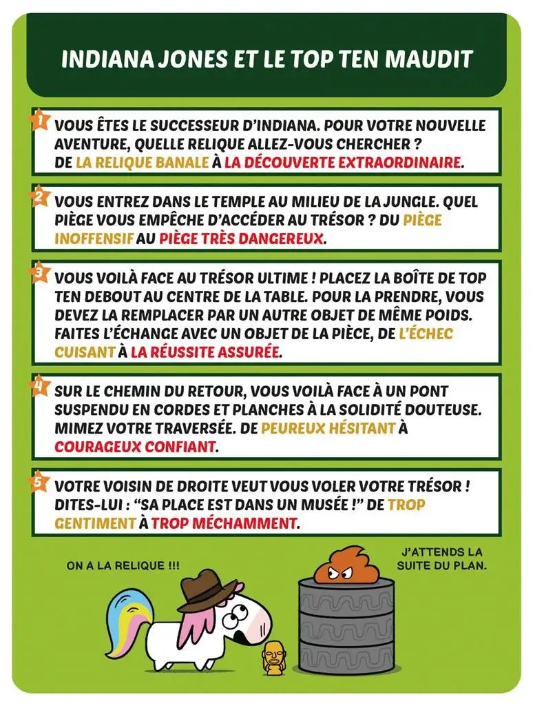 Top Ten: Adventures (FR) - Cocktail Games - Board Games