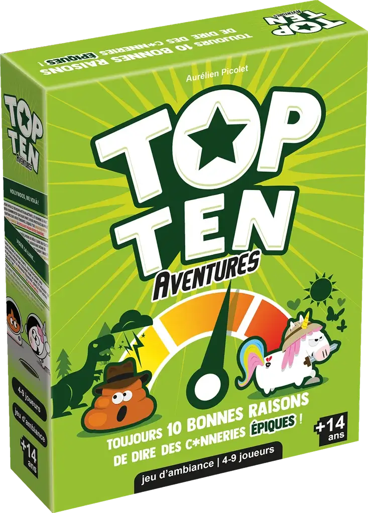Top Ten: Adventures (FR) - Cocktail Games - Board Games
