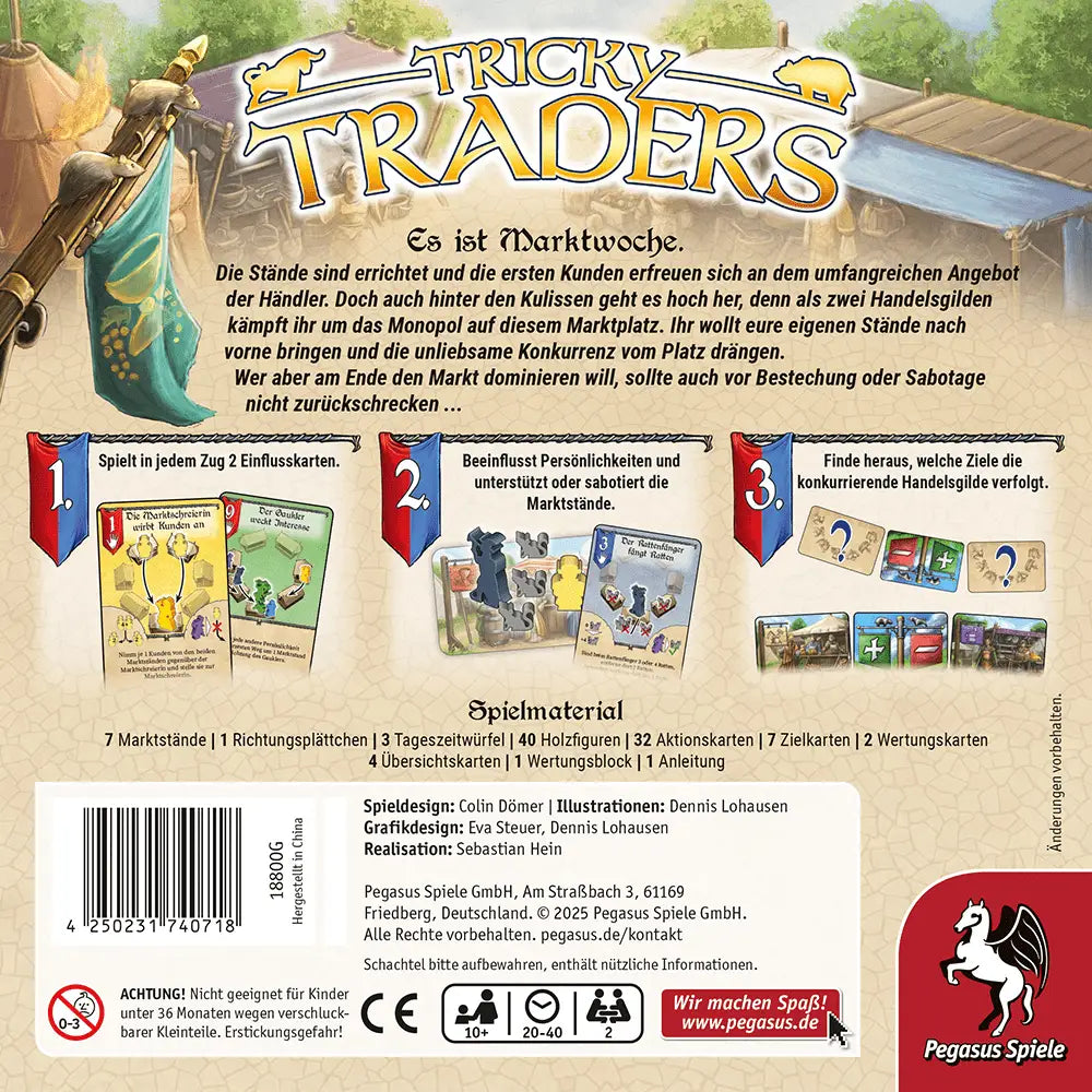 Tricky Traders (DE) - Pegasus Spiele - Board Games