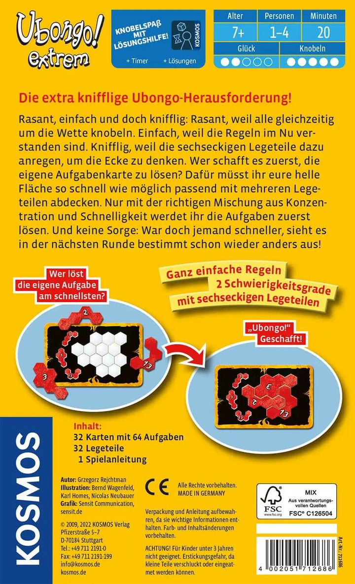 Ubongo Extrem (DE) - KOSMOS - Board Games