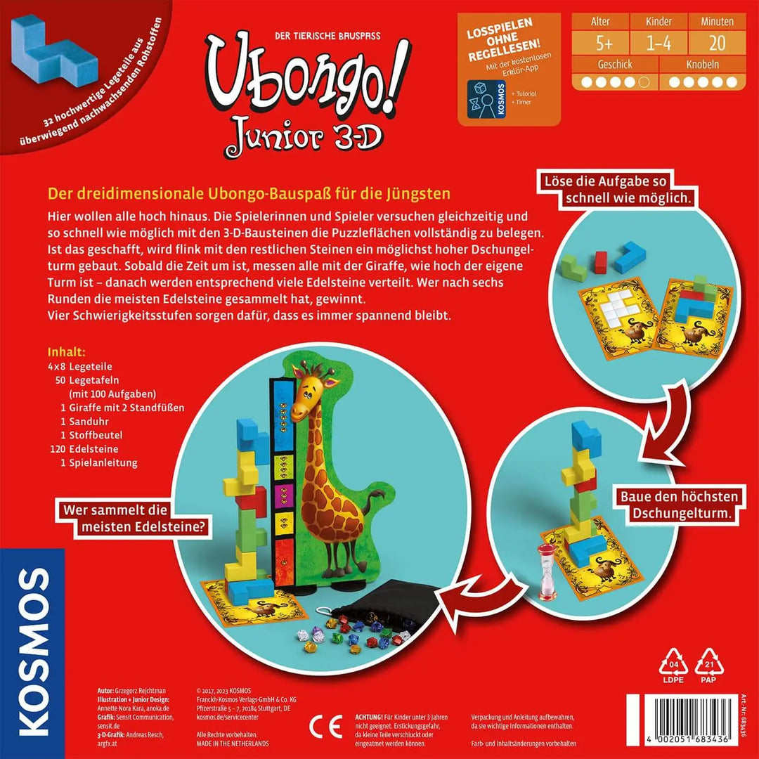 Ubongo Junior 3-D (DE) - KOSMOS - Board Games