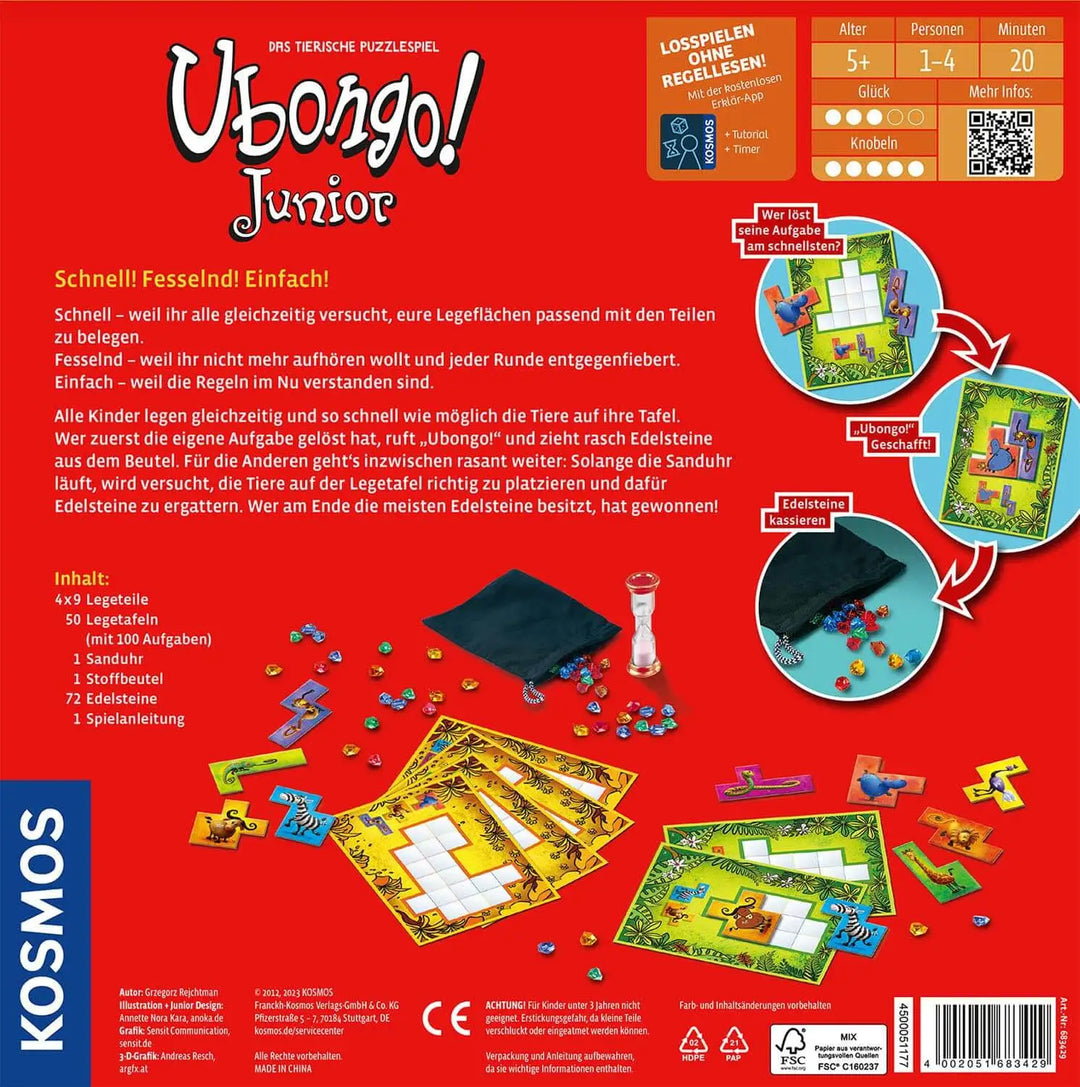 Ubongo Junior (DE) - KOSMOS - Board Games