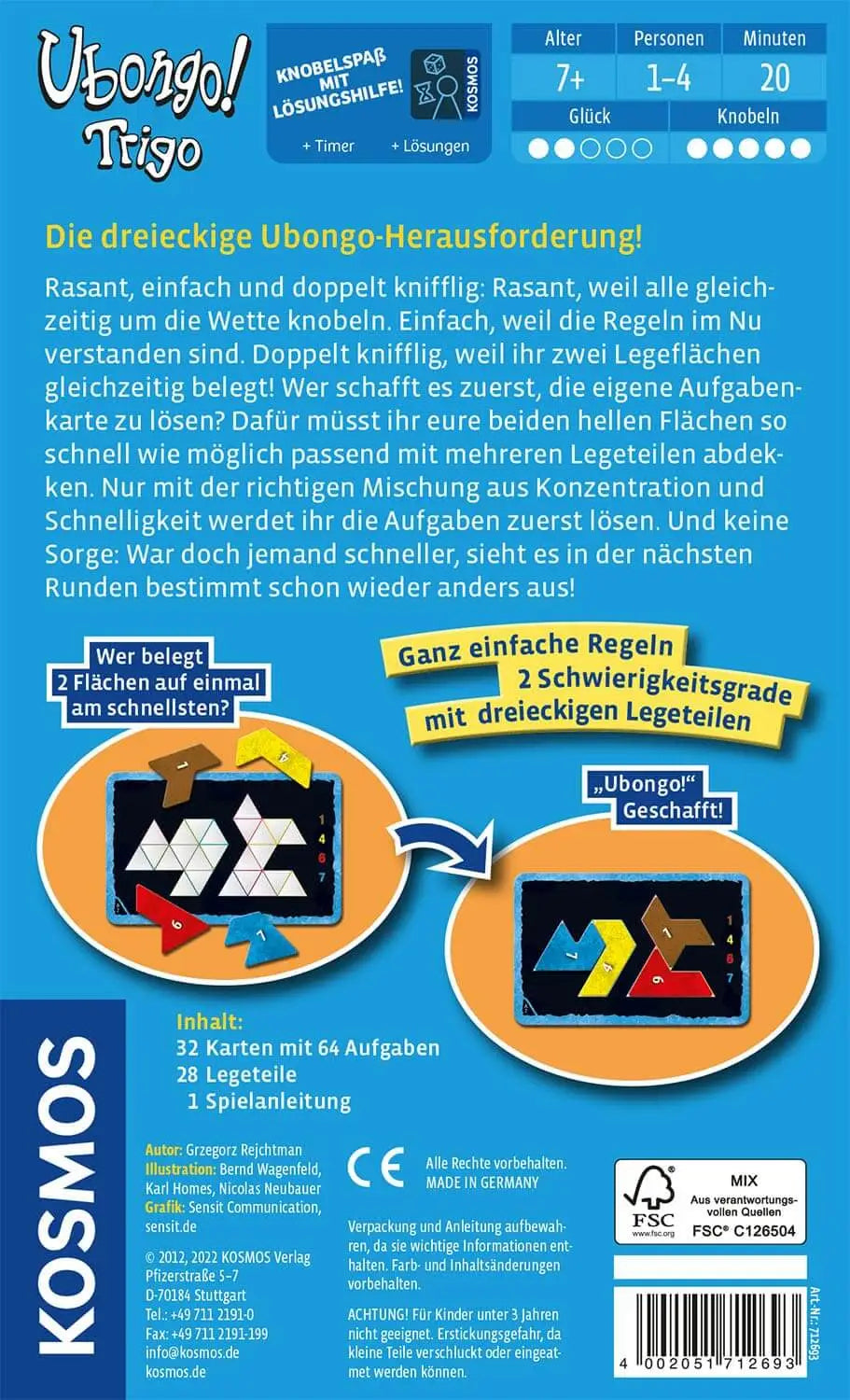 Ubongo Trigo (DE) - KOSMOS - Board Games