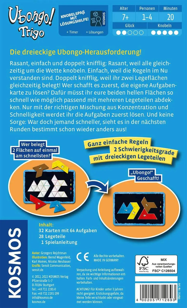 Ubongo Trigo (DE) - KOSMOS - Board Games