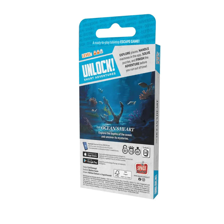 Unlock!: Short Adventures - The Ocean’s Heart (EN) - Space Cowboys - Board Games