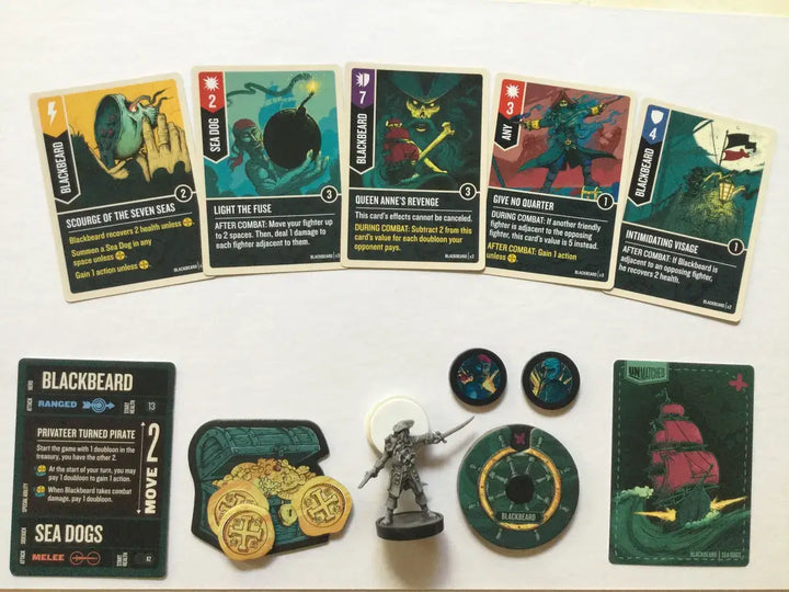 Unmatched: Battle of Legends Vol. 3 Blackbeard Chupacabra Pandora Loki (EN) Iello Board Games