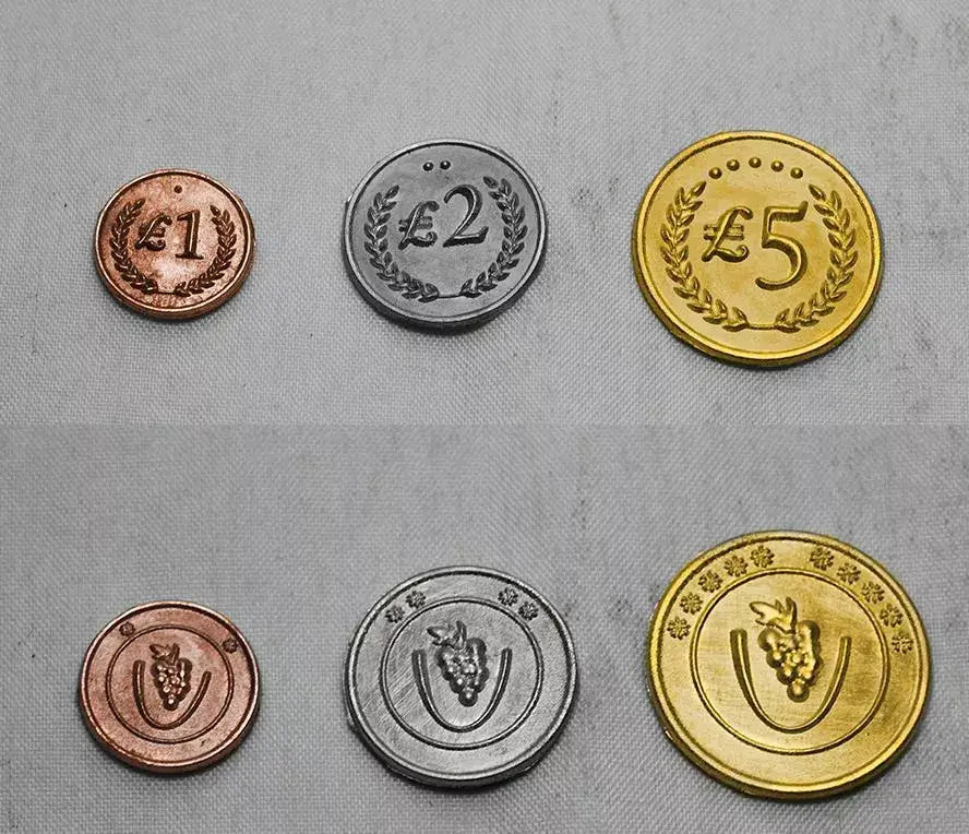 Viticulture: Metal Lira Coins – WellPlayed.ch