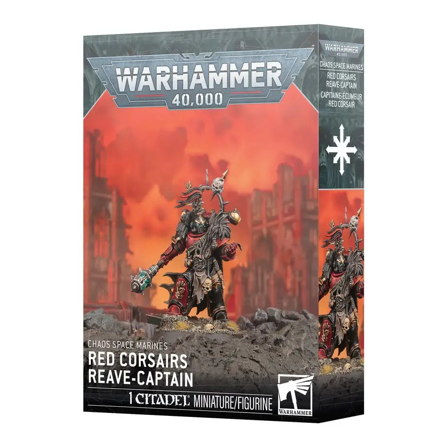 Warhammer 40k: Chaos Space Marines - Red Corsairs - Reave-Captain - Games Workshop Ltd. - Miniature Games