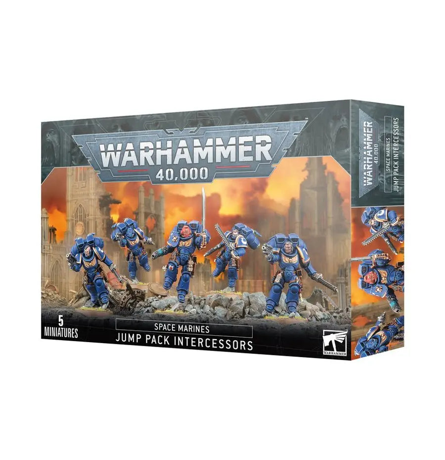 Warhammer 40k: Space Marines - Intercessoren mit Sprungmodul (DE) - Games Workshop Ltd. - Miniature Games