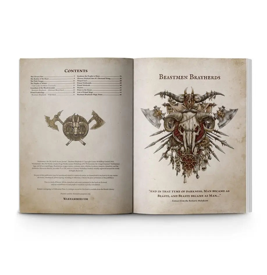 Warhammer Old World: Beastmen Brayherds Arcane Journal (EN) Games Workshop Miniature Games