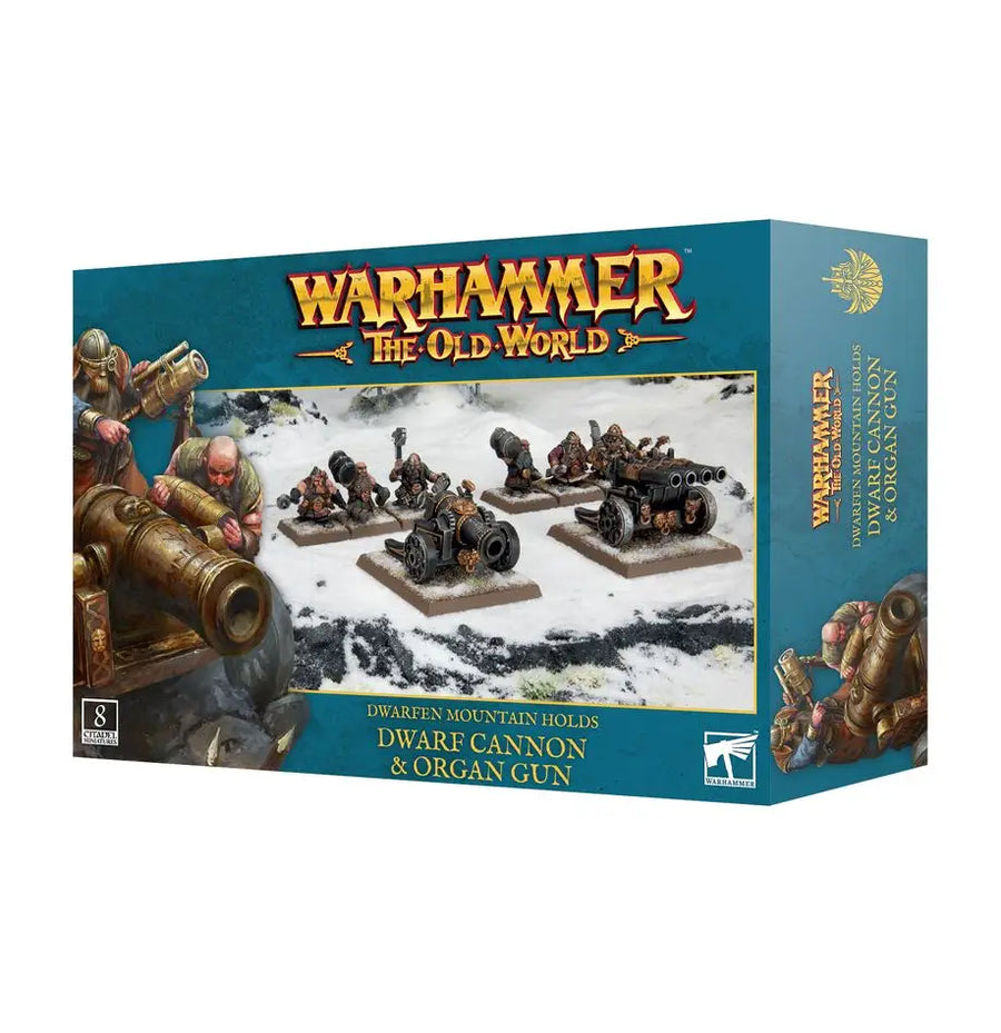 Warhammer Old World: Dwarfen Mountain Holds Dwarf Cannon & Organ Gun Games Workshop Miniature Games