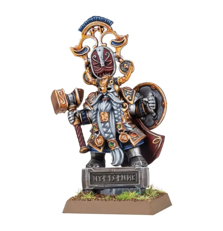 Warhammer Old World: Dwarfen Mountain Holds Dwarf King with Oathstone Games Workshop Miniature Games