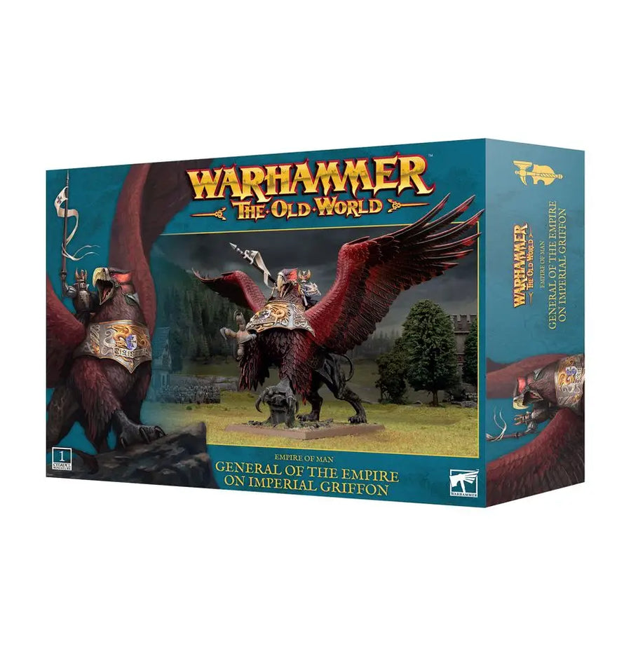 Warhammer Old World: Empire of Man General of the Empire on Imperial Griffon Games Workshop Miniature Games