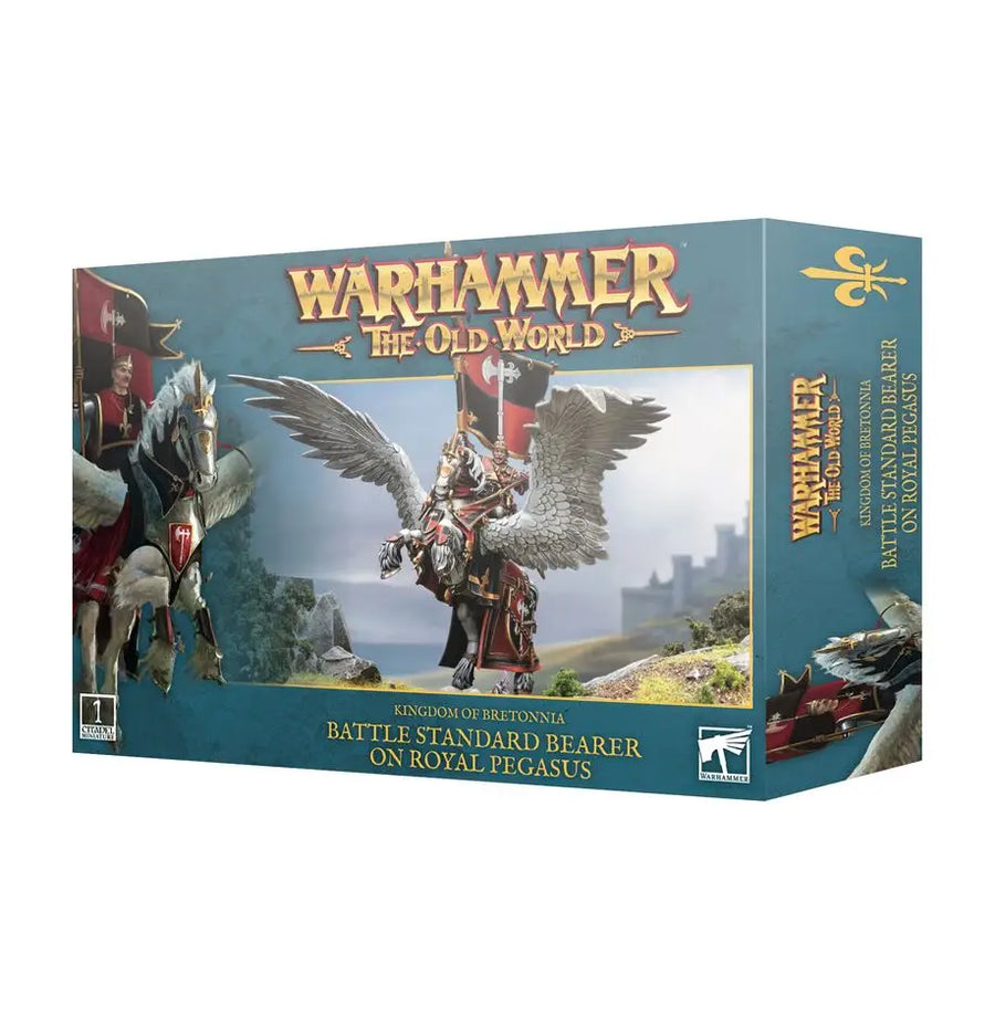 Warhammer Old World: Kingdom of Bretonnia Battle Standard on Royal Pegasus Games Workshop Miniature Games