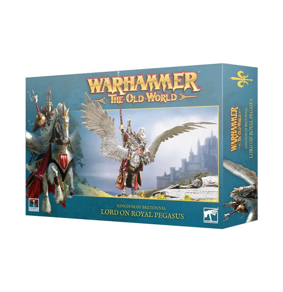Warhammer Old World: Kingdom of Bretonnia Lord on Royal Pegasus Games Workshop Miniature Games