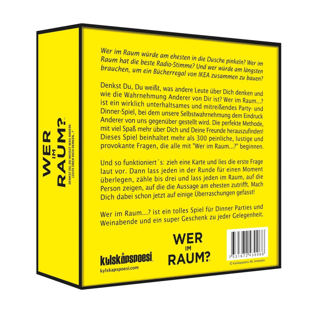Wer im Raum? Denkst du du weißt was andere über dich denken? (DE) - Kylskåpspoesi AB - Board Games