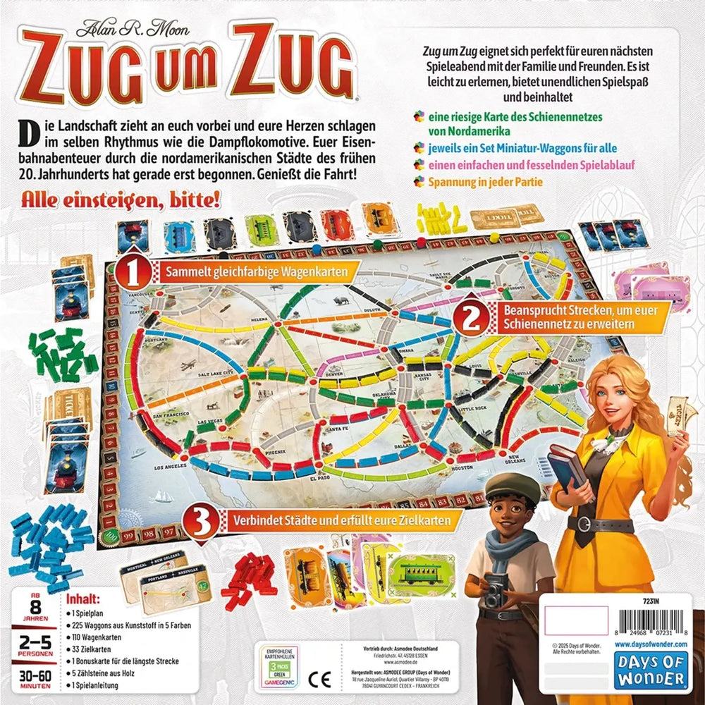 Zug um Zug: Refresh - USA (DE) - Days of Wonder - Board Games