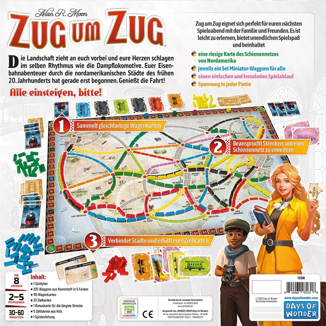 Zug um Zug: Refresh - USA (DE) - Days of Wonder - Board Games