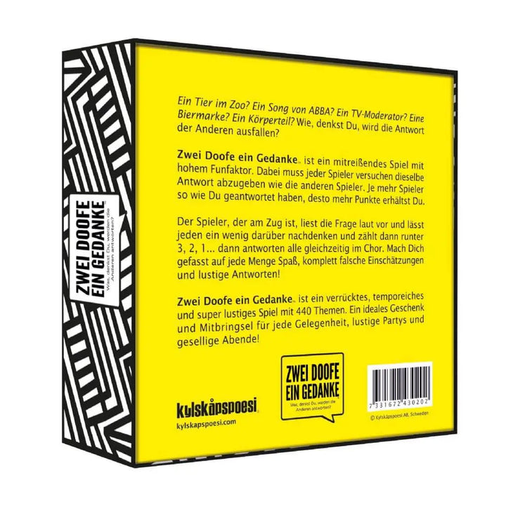Zwei Doofe ein Gedanke (DE) - Kylskåpspoesi AB - Board Games