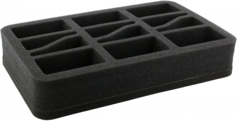 Feldherr: Foam Tray with 12 Slots (50 mm Half-Size)
