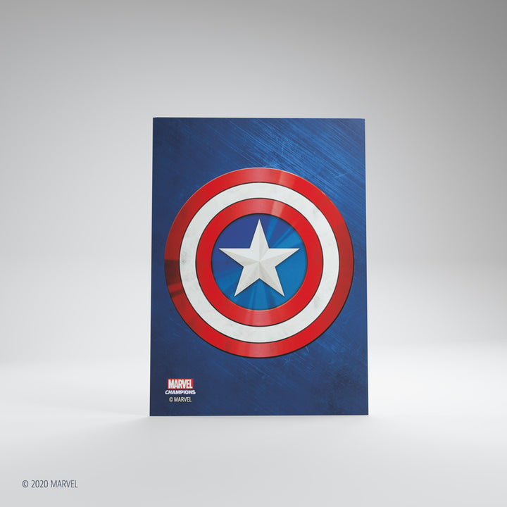 Gamegenic - Marvel Champions Art Sleeves - Captain America (50+1)