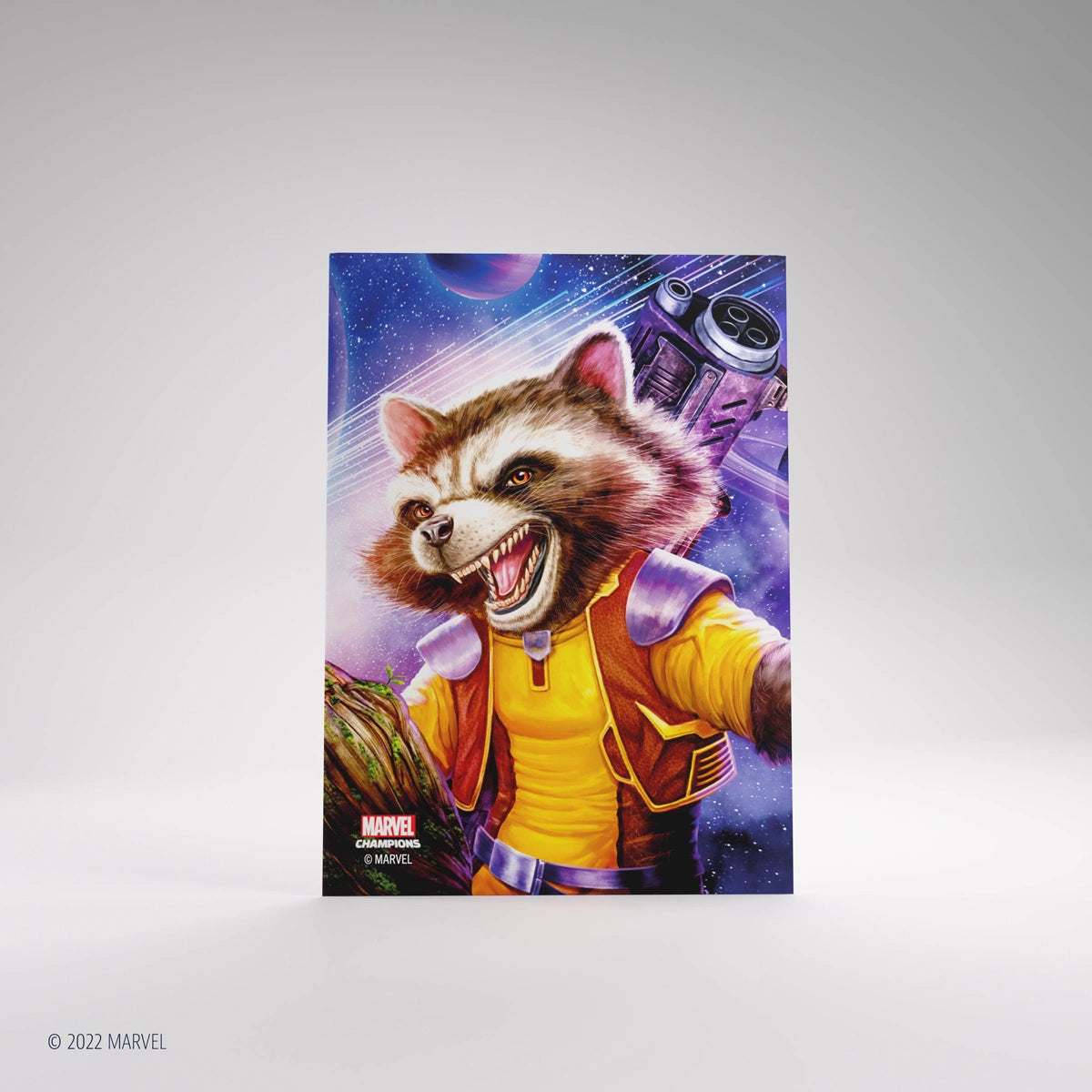 Gamegenic - Marvel Champions FINE ART Sleeves - Rocket Raccoon (50+1)