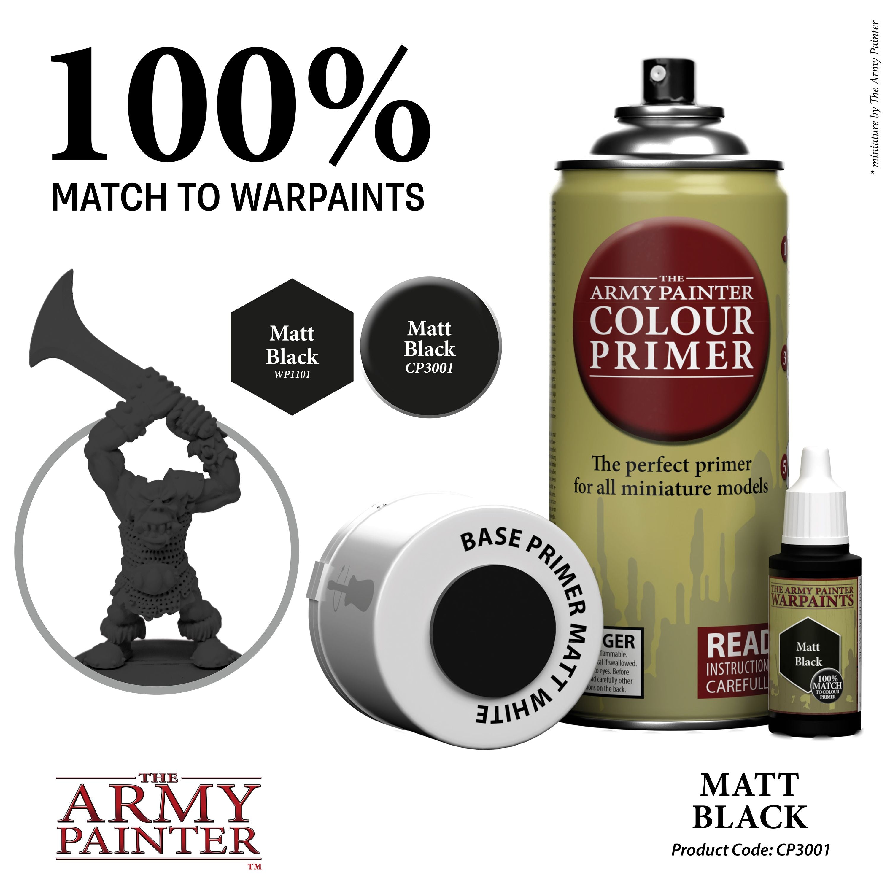 The Army Painter:  Black Primer Matte