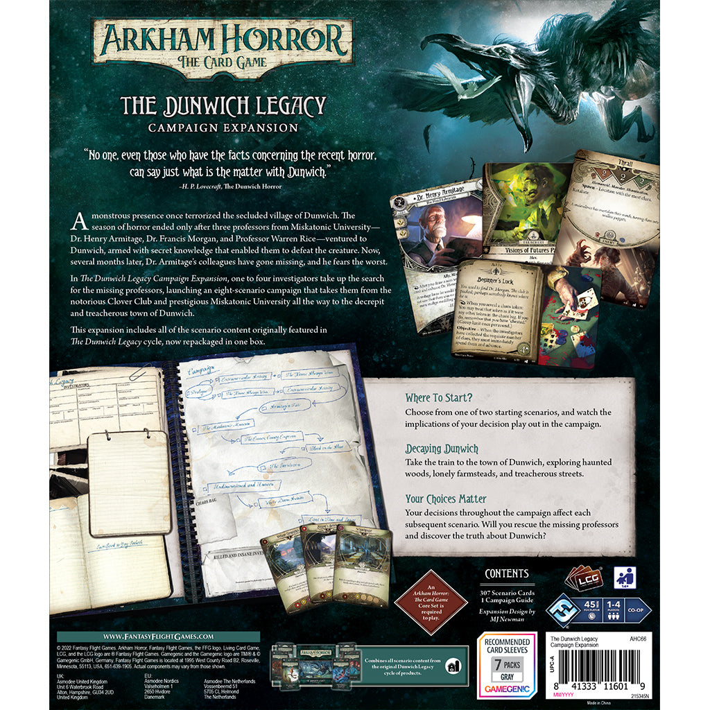 Arkham Horror: The Card Game - The Dunwich Legacy Campaign Expansions (EN)
