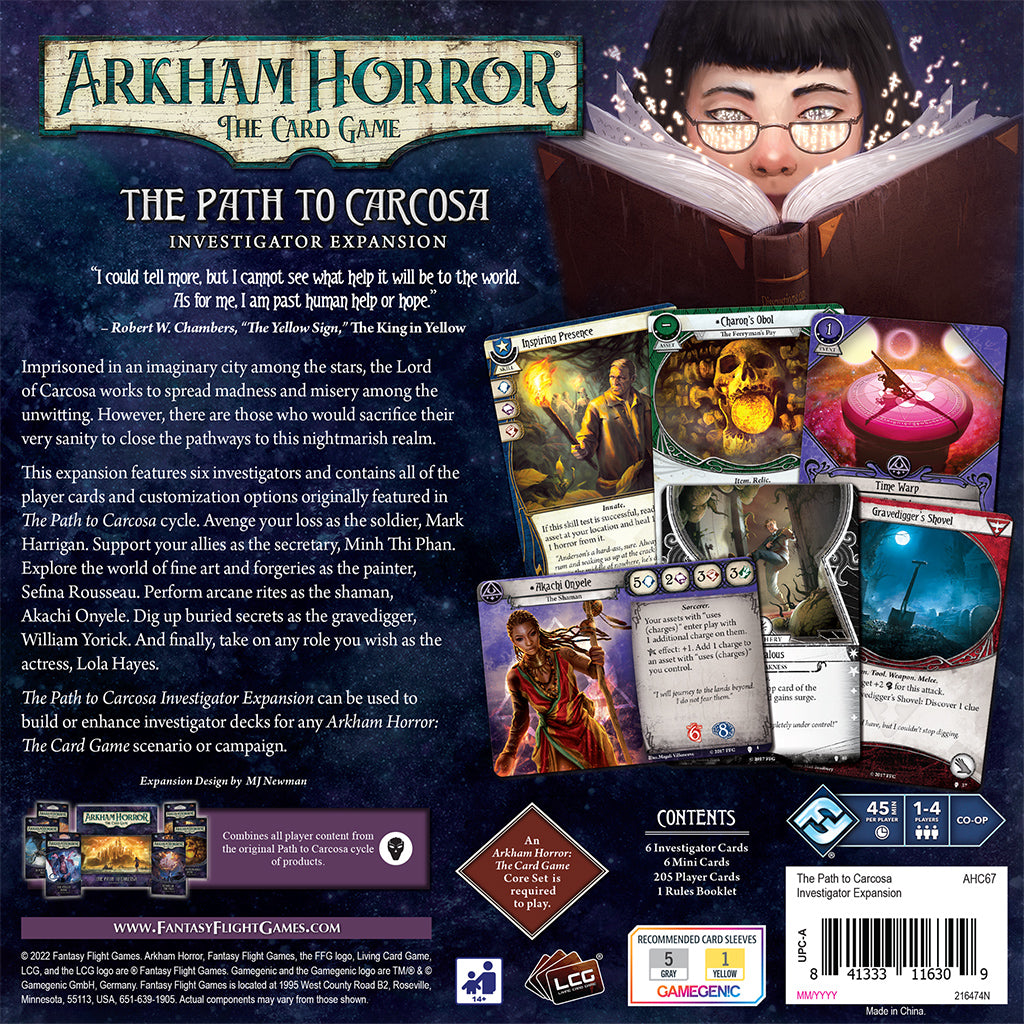 Arkham Horror: The Card Game - The Path to Carcosa Investigator Expansion (EN)