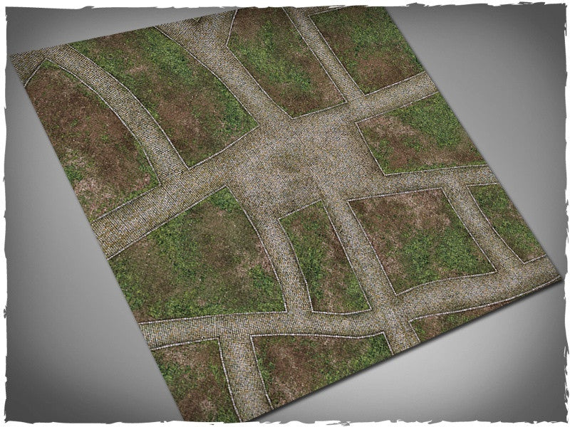 Terrain Mat: Cobblestone Streets Mouse Mat (91.5 x 91.5 cm) 3' x 3'
