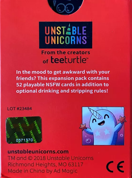 Unstable Unicorns: NSFW Expansion (EN)